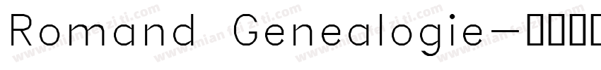 Romand Genealogie字体转换